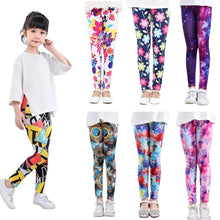 Load image into Gallery viewer, Girl Pants Soft Elastic Kids Leggings Floral Printed Girls Skinny Pants Trousers 1- 10 Years Children Trousers Summer Clothes freeshipping - Tyche Ace