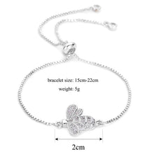 Load image into Gallery viewer, Bee Cubic Zirconia Crystal Charm Bracelet freeshipping - Tyche Ace