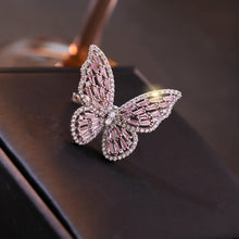 Load image into Gallery viewer, Adjustable Elegant Crystal Butterfly Pearl Zirconia Bracelet