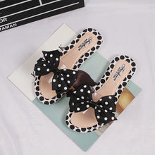 Load image into Gallery viewer, Butterfly Knot Polka Dot Platform Heel Open Toe Casual Sandals freeshipping - Tyche Ace