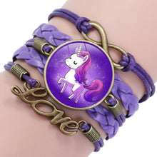 Load image into Gallery viewer, Multi-layer Unicorn Braided Girls Charm Friendship Bracelets freeshipping - Tyche Ace