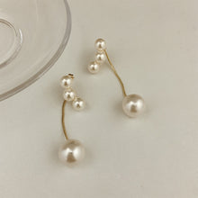 Load image into Gallery viewer, Kshmir New pearl long earrings simple geometric pearl retro metal exquisite French earrings S925 stitches 2020 - Tyche Ace