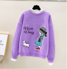 Load image into Gallery viewer, Girls Bear Cartoon Design Long Sleeve Cute Pullover For Kids