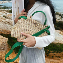 Load image into Gallery viewer, Weave Square Straw Shoulder Tote Travel Bags For Women