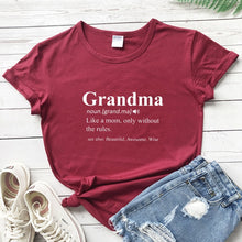 Load image into Gallery viewer, Grandma Print Design Casual Graphic Summer T Shirt freeshipping - Tyche Ace