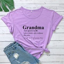 Load image into Gallery viewer, Grandma Print Design Casual Graphic Summer T Shirt freeshipping - Tyche Ace