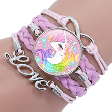 Load image into Gallery viewer, Multi-layer Unicorn Braided Girls Charm Friendship Bracelets freeshipping - Tyche Ace