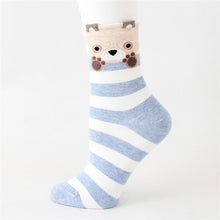 Load image into Gallery viewer, Cartoon Design Colorful Striped Socks For Women