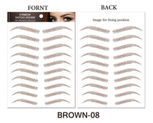 Load image into Gallery viewer, 6D Hair-like Water Transfer Waterproof Long Lasting Brow Tattoo Stickers