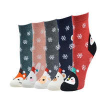 Load image into Gallery viewer, 5Pairs/Lot Colorful Cartoon Patterned Design Short Socks For Women