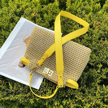 Load image into Gallery viewer, Weave Square Straw Shoulder Tote Travel Bags For Women