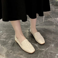 Load image into Gallery viewer, Summer Square Toe Hollow Design Soft Slip-On Loafers