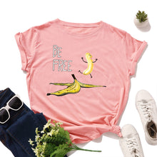 Load image into Gallery viewer, Be Free Banana Cartoon Image T Shirt freeshipping - Tyche Ace