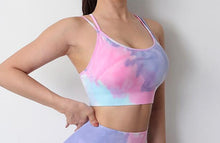 Load image into Gallery viewer, High Waist Seamless Leggings & Bra Tops Workout Clothes