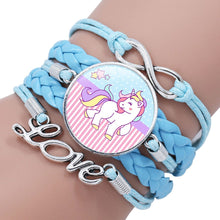 Load image into Gallery viewer, Multi-layer Unicorn Braided Girls Charm Friendship Bracelets freeshipping - Tyche Ace