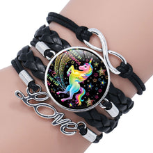 Load image into Gallery viewer, Multi-layer Unicorn Braided Girls Charm Friendship Bracelets freeshipping - Tyche Ace