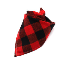 Load image into Gallery viewer, Washable Plaid Cotton Bandanas For Dogs