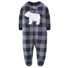 Load image into Gallery viewer, Cartoon One Pieces Pyjamas Fleece Jumpsuit For Babies