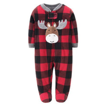 Load image into Gallery viewer, Cartoon One Pieces Pyjamas Fleece Jumpsuit For Babies