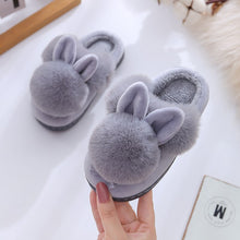 Load image into Gallery viewer, Unisex Indoor Warm Soft Comfortable Non-Slip Fluffy Slippers For Kids