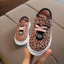 Load image into Gallery viewer, Breathable Leopard Animal Print Design Canvas Shoes For Kids