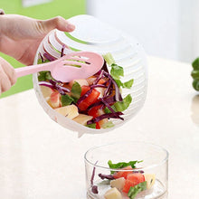 Load image into Gallery viewer, Fruit Vegetable Salad Cutting Bowl Drain Fruit Bowls Vegetable Cutting Bowl Salad Bowl Cutter Salad Maker Kitchen Accessories freeshipping - Tyche Ace