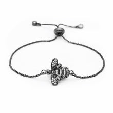 Load image into Gallery viewer, Bee Cubic Zirconia Crystal Charm Bracelet freeshipping - Tyche Ace