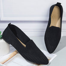 Load image into Gallery viewer, Knitted Flat Pointed Toe Comfortable Ballet Pumps