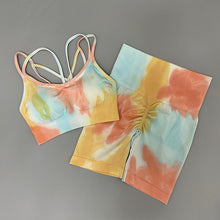 Load image into Gallery viewer, Women Tie And Dye Bra High Waist Leggings Sportswear Set - Tyche Ace