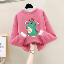 Load image into Gallery viewer, Girls Bear Cartoon Design Long Sleeve Cute Pullover For Kids