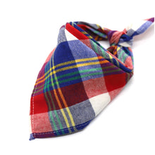 Load image into Gallery viewer, Washable Plaid Cotton Bandanas For Dogs