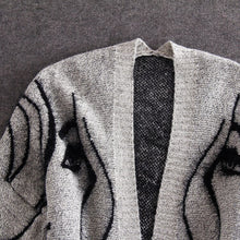 Load image into Gallery viewer, Long Sleeve Loose Knitted Textured Longline Cardigan For Women