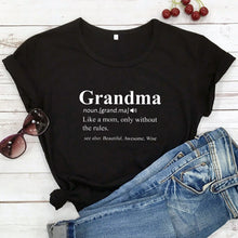 Load image into Gallery viewer, Grandma Print Design Casual Graphic Summer T Shirt freeshipping - Tyche Ace