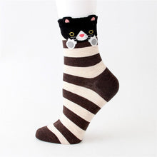 Load image into Gallery viewer, Cartoon Design Colorful Striped Socks For Women