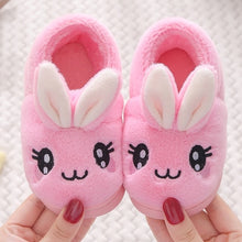 Load image into Gallery viewer, Unisex Kids Winter Cute Rabbit  Cartoon Plush Slippers