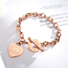 Load image into Gallery viewer, Stainless Steel Love Heart Charm Bracelets For Women