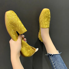 Load image into Gallery viewer, Summer Square Toe Hollow Design Soft Slip-On Loafers