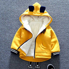Load image into Gallery viewer, Unisex Cute Bear Cartoon Design Thick Fleece Hooded Jacket For Kids freeshipping - Tyche Ace