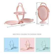 Load image into Gallery viewer, Foldable 3 Layer Fruit Plate Candy Snack Cake Dessert Display Stand