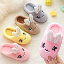 Load image into Gallery viewer, Unisex Kids Winter Cute Rabbit  Cartoon Plush Slippers