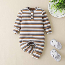 Load image into Gallery viewer, Long Sleeve Baby Rompers And Hat Set For Toddlers