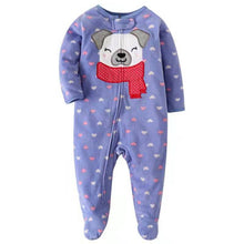 Load image into Gallery viewer, Cartoon One Pieces Pyjamas Fleece Jumpsuit For Babies