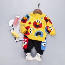Load image into Gallery viewer, 2Pcs Unisex Cartoon Long Sleeve Sweater Jogger Outfits For Kids