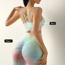 Load image into Gallery viewer, High Waist Seamless Leggings & Bra Tops Workout Clothes