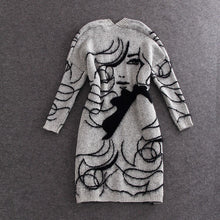 Load image into Gallery viewer, Long Sleeve Loose Knitted Textured Longline Cardigan For Women