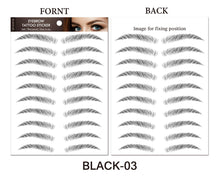 Load image into Gallery viewer, 6D Hair-like Water Transfer Waterproof Long Lasting Brow Tattoo Stickers