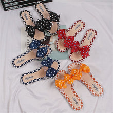 Load image into Gallery viewer, Butterfly Knot Polka Dot Platform Heel Open Toe Casual Sandals freeshipping - Tyche Ace