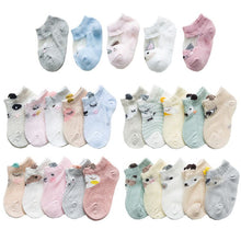 Load image into Gallery viewer, 5 Pairs Thin Mesh Cute Socks For Babies