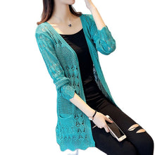 Load image into Gallery viewer, Bamboo Hollow out Loose Long Sweater