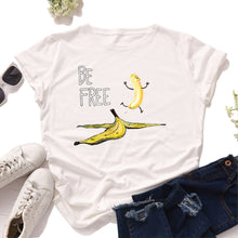 Load image into Gallery viewer, Be Free Banana Cartoon Image T Shirt freeshipping - Tyche Ace